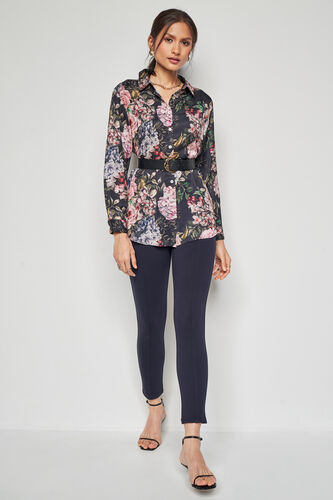 Nightfall Blooms Top, Black, image 2